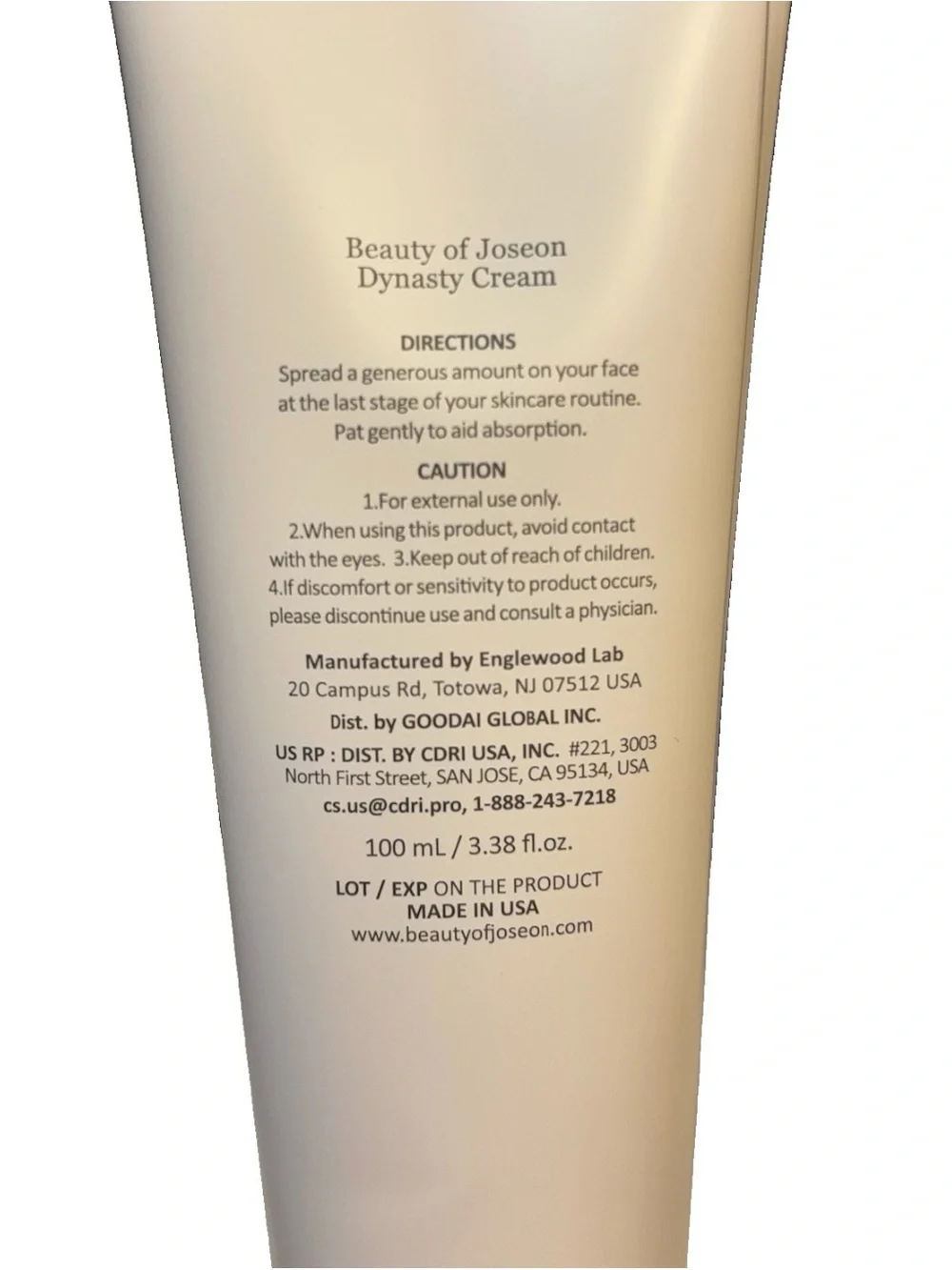 NEW Beauty of Joseon Dynasty Cream 100ml x2 Korean Skincare Moisturizer